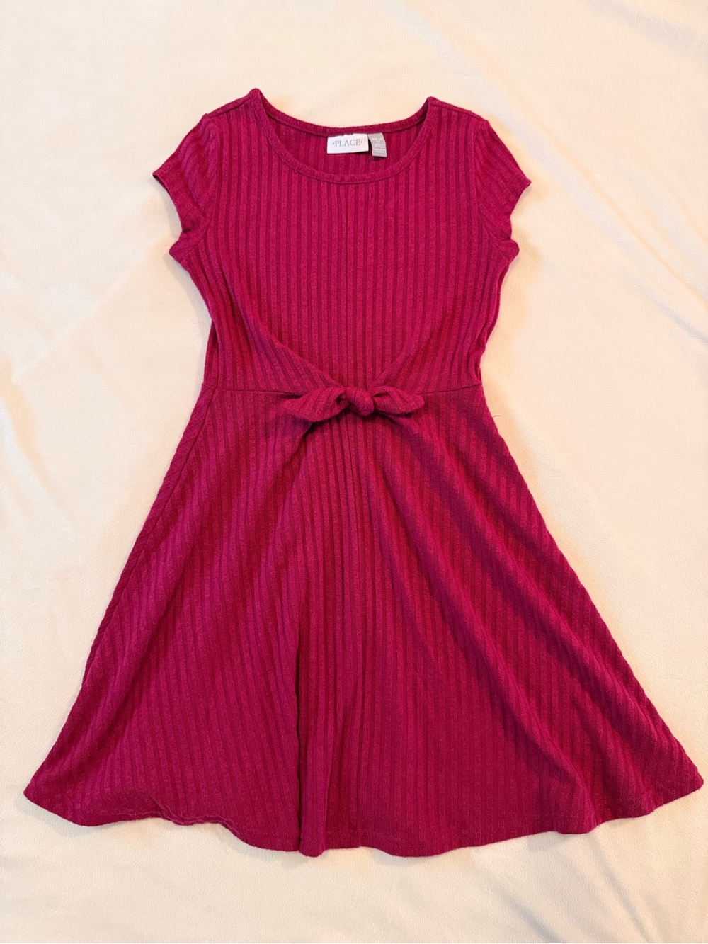 Children’s Place Lightweight Maroon Ribbed Sweater Dress Size 10/12